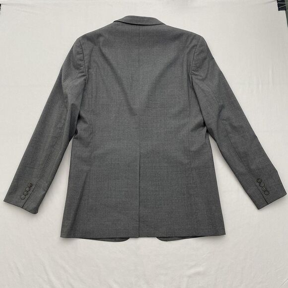 Theory Gray Blazer Sport Coat Wool Blend Notch Lapel 2 Button Mens 44 Long - Picture 4 of 16